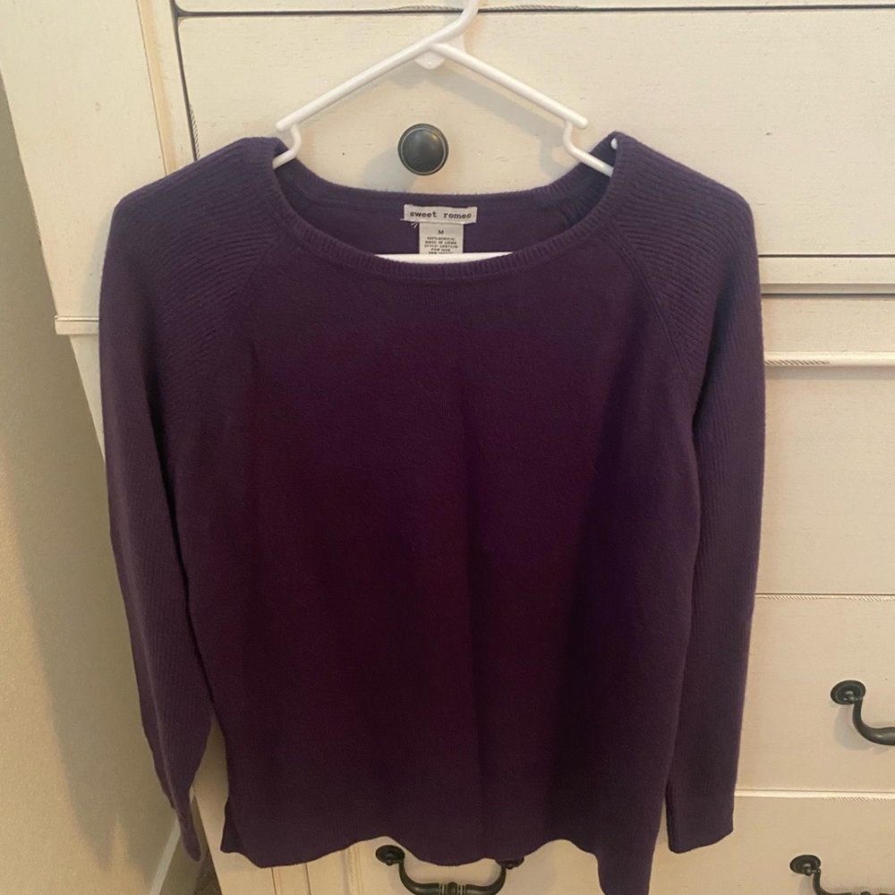Dark purple sweater